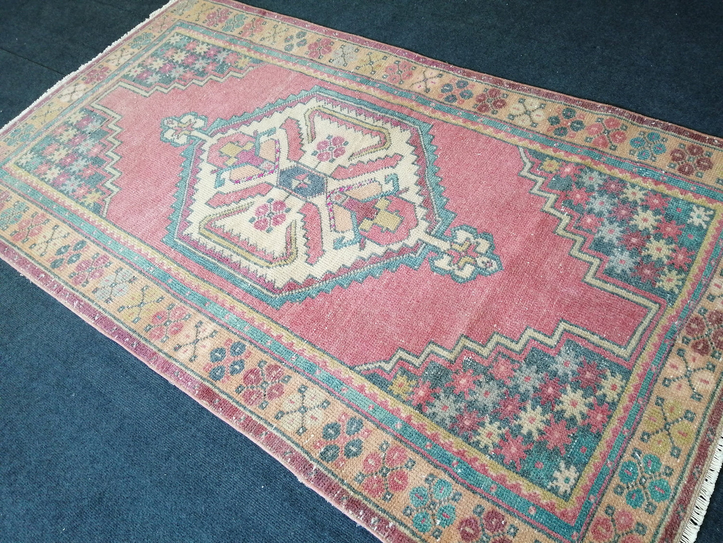 6.2 x 3.5 Rugs, Hand Made Rug, Oushak Rug, Rustic Rug, Boho Rug, Oriental Rug Runner, Turkish Rug, Farmhouse Rug, Vintage Rug, Wool rug