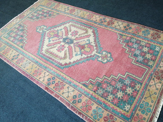 6.2 x 3.5 Rugs, Hand Made Rug, Oushak Rug, Rustic Rug, Boho Rug, Oriental Rug Runner, Turkish Rug, Farmhouse Rug, Vintage Rug, Wool rug