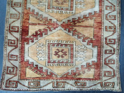 WOOL RUGS, 6 x 3.2 Vintage Rug Turkish Oushak  Rug, Hand Made Rug, Living Room Rug, Oushak Rug, Farmhouse  Rug, Oriental Rug,