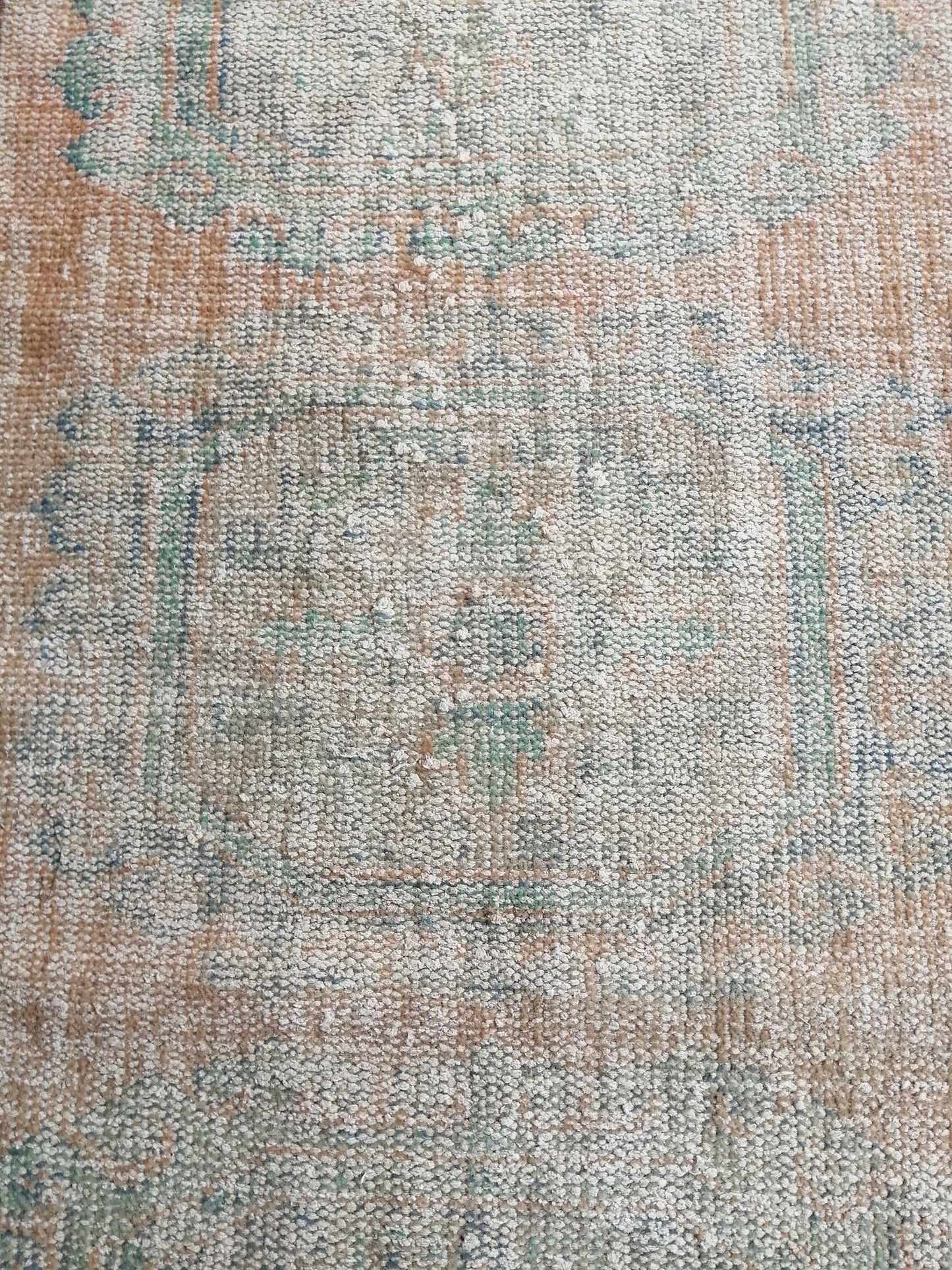 11 x 2.8 Low Wool Pile Oushak Runner Rug Turkish Runner Rug Vintage Runner Rug Hallway Runner Rug Kitchen Runner Rug Wool Runner Rug Wool