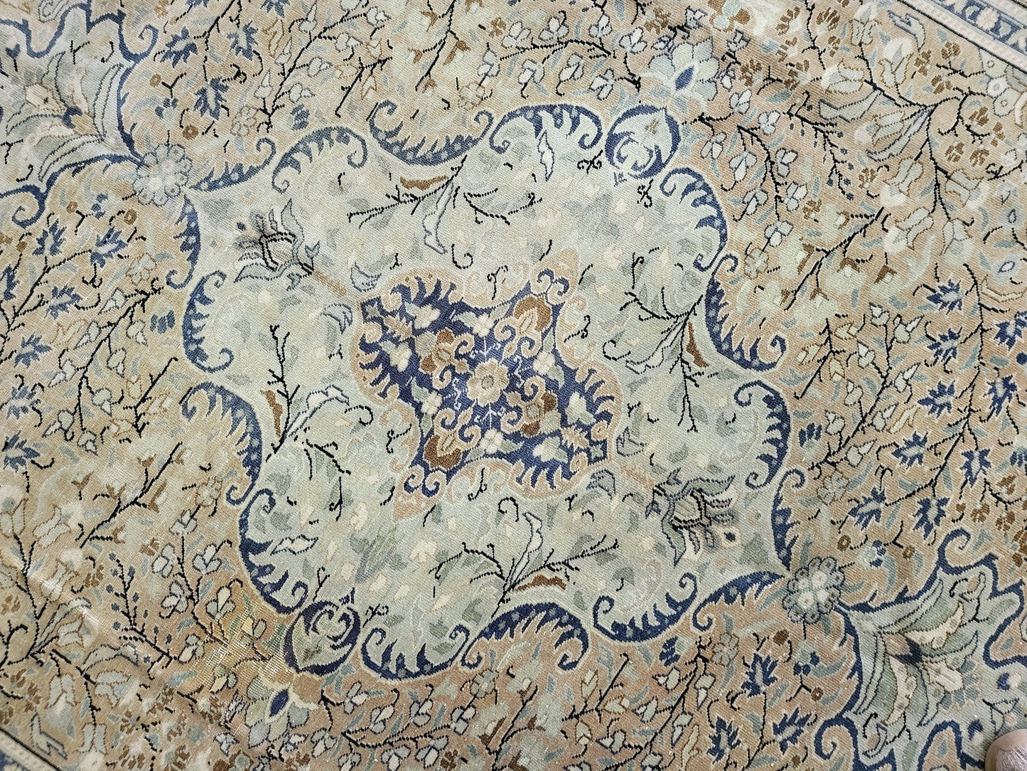 Persian RUG Oriental 6.2 x 9.7 Rug Large Area Rug, VINTAGE Rug, Turkish Low Wool Pile Rug,Hand Knotted Rug Antique Rug Muted Anatolian Rug