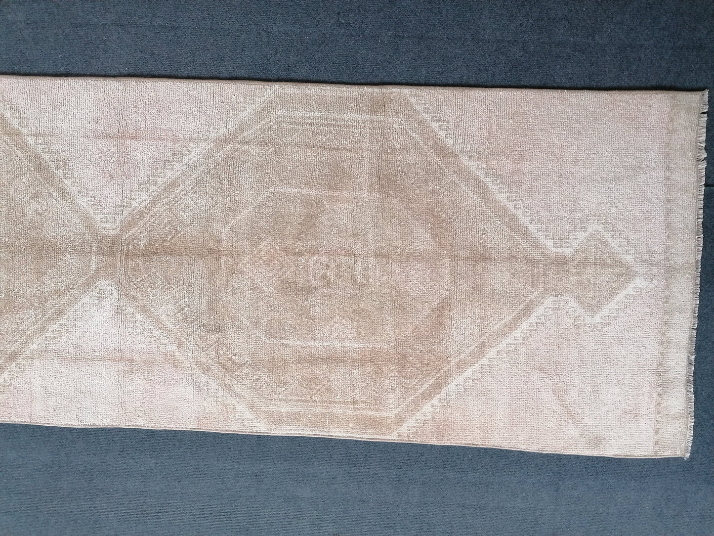 Natural turkish runner rug 2'4x11'3 natural vintage runner rug,kitchen runner rug, oushak runner rug