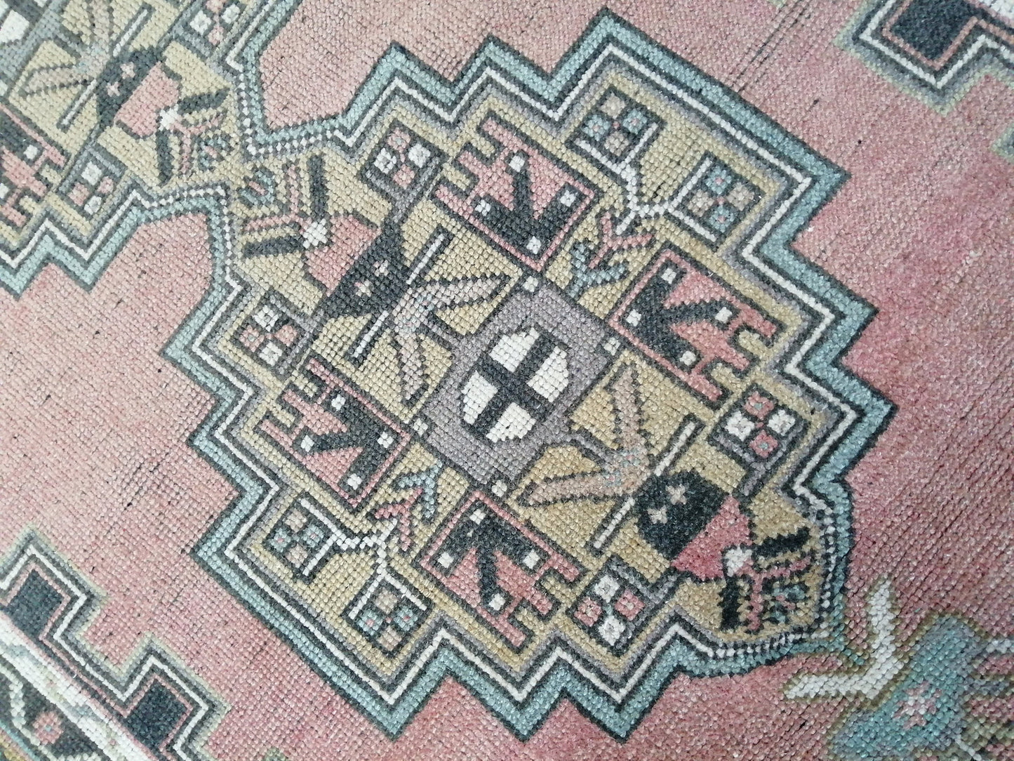 HandMade Rug 4 x7 Hand Crafted Rug, Rustic Rug, Bohemian Rug, Rug Runner, Turkish Rug, Farmhouse Rug, Vintage Rug, Wool Rug Hand Knotted Rug