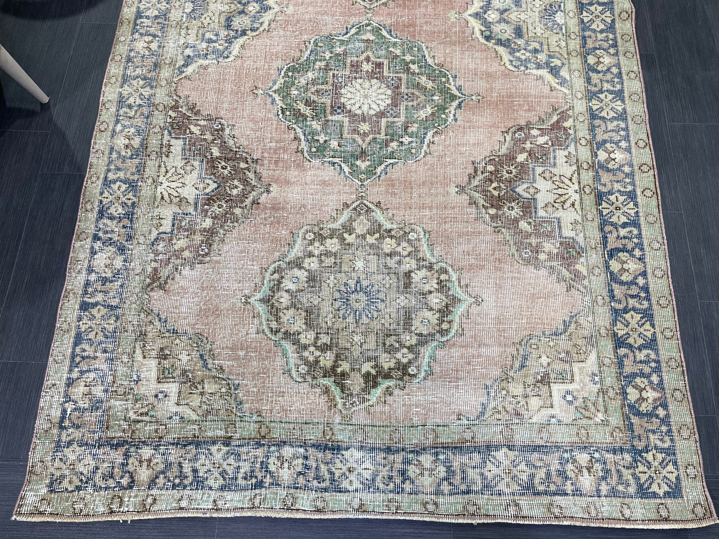 Vintage Runner Rug, Hand Knotted Runner 5 x 10.6 Rug, Turkish Runner Rug, Vintage Runner Rug,distressed Runner Rug,Quality Kitchen Runner