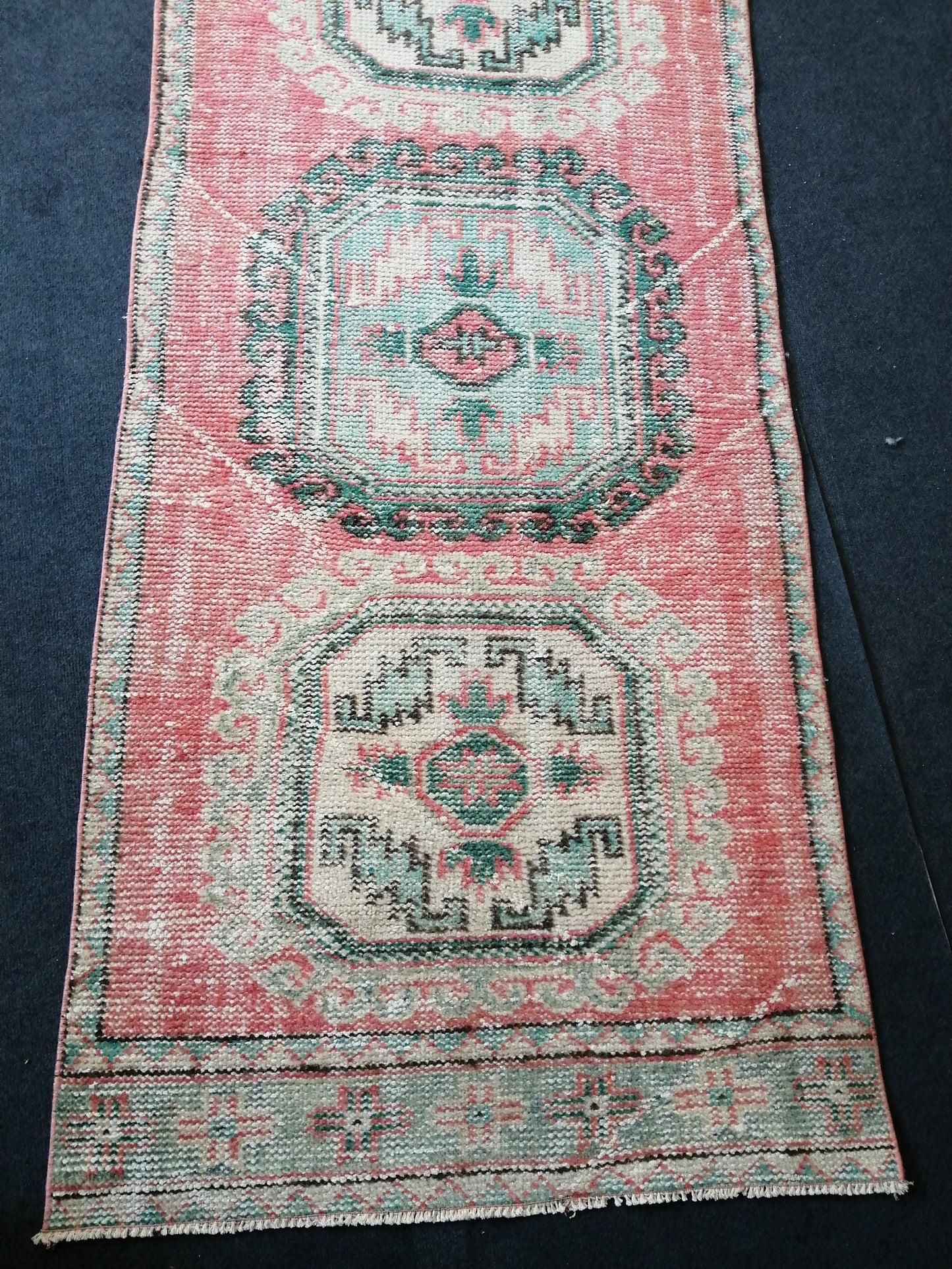 3x12 Oushak Runner Rug Turkish Runner Rug Pink Vintage Runner Rug Hallway Runner Rug Kitchen Runner Rug Wool Runner Rug Wool Rug