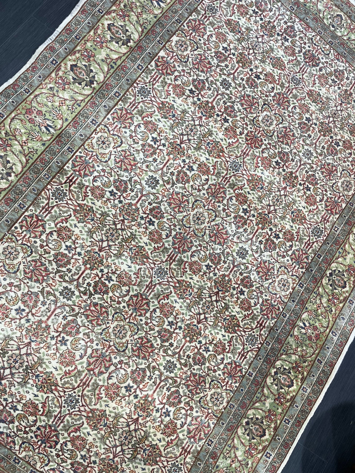 Persian RUG Hand Knotted 5.5 x 8.5 Rug Vintage Oushak Rug Vintage Quality Rug Wool Fine Knotted Rug Handmade Rug Vintage Turkish Rug