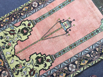 Turkish Rug, Oushak Rug, Rustic Oushak Rug, Wool Oushak Rug, Oushak Runner Rugs, Farmhouse Rug, Vintage Rug, High Pile, Hand Made Rug