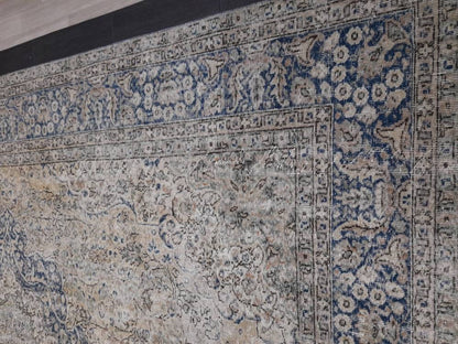 Large OUSHAK RUG TURKISH Oushak Rug Vintage 8.6 x 12.5 Rug Vintage Persian Rug Wool Oriental Rug Hand Made Rug 9x12 Vintage Turkish Rug