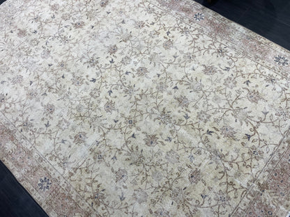 Large OUSHAK RUG, TURKISH 6.5 x 9.5 Rug, Vintage Oushak quality Rug, Vintage Rug Wool Handmade Rug, Hand Knotted Rugs, Persian Rug