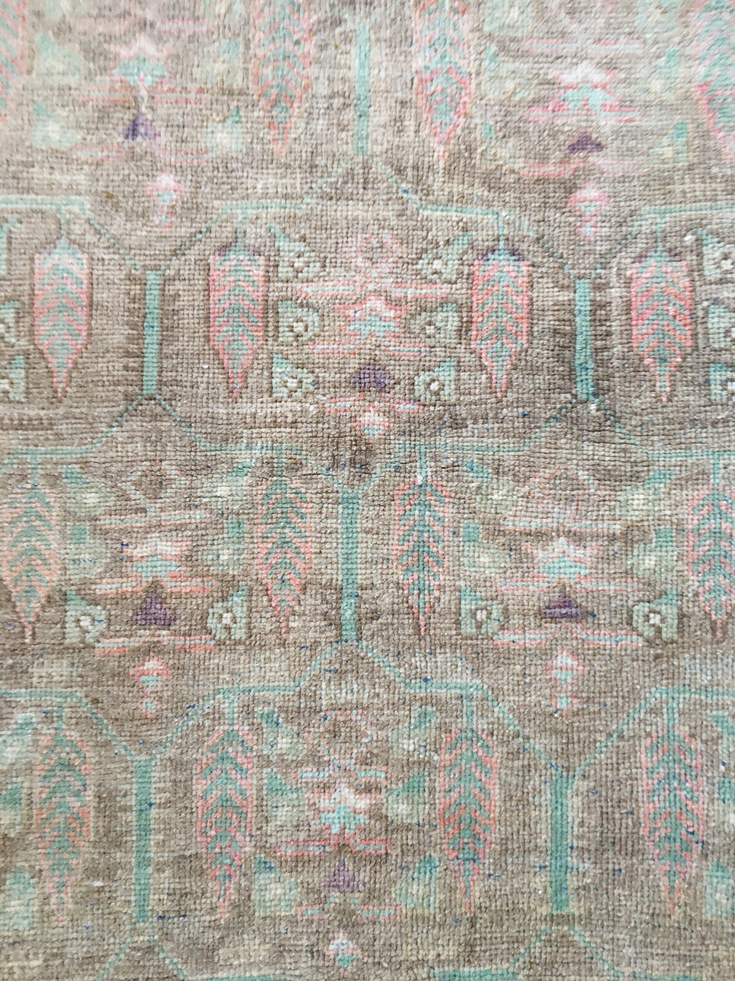 3.5x6 feet handmade vintage rug, turkish large bedroom rug, living room wool muted rug, wide kitchen area rug, oushak large bathroom rugs