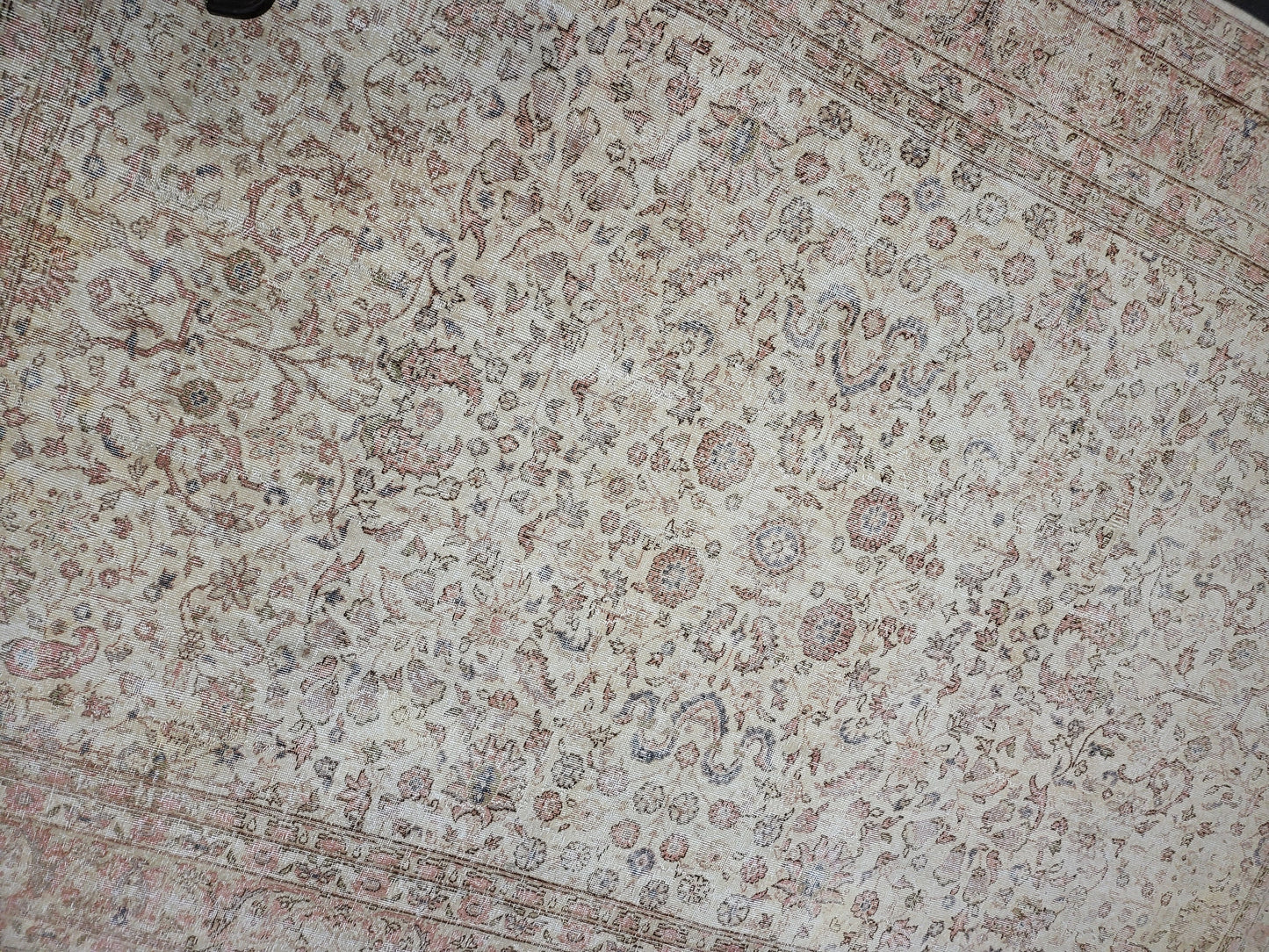 Large OUSHAK RUG, TURKISH Oushak 8.2 x 11.9 Rug, Distressed Rug, Vintage Persian Rug, Wool Oriental Rug, Handmade Rug, Vintage Muted Rug