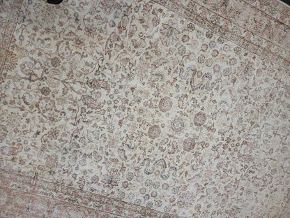 Large OUSHAK RUG, TURKISH Oushak 8.2 x 11.9 Rug, Distressed Rug, Vintage Persian Rug, Wool Oriental Rug, Handmade Rug, Vintage Muted Rug