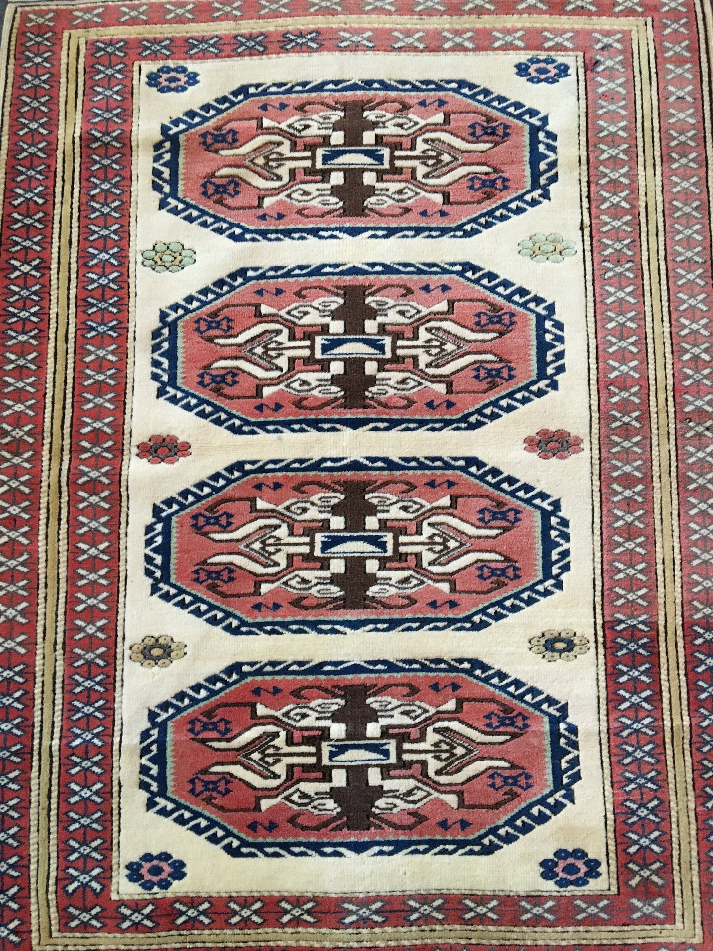 4x5 feet wide oushak turkish rug,  large vintage living room floor  rug, large bedroom area floor rug, kitchen middle rug,natural brown rug