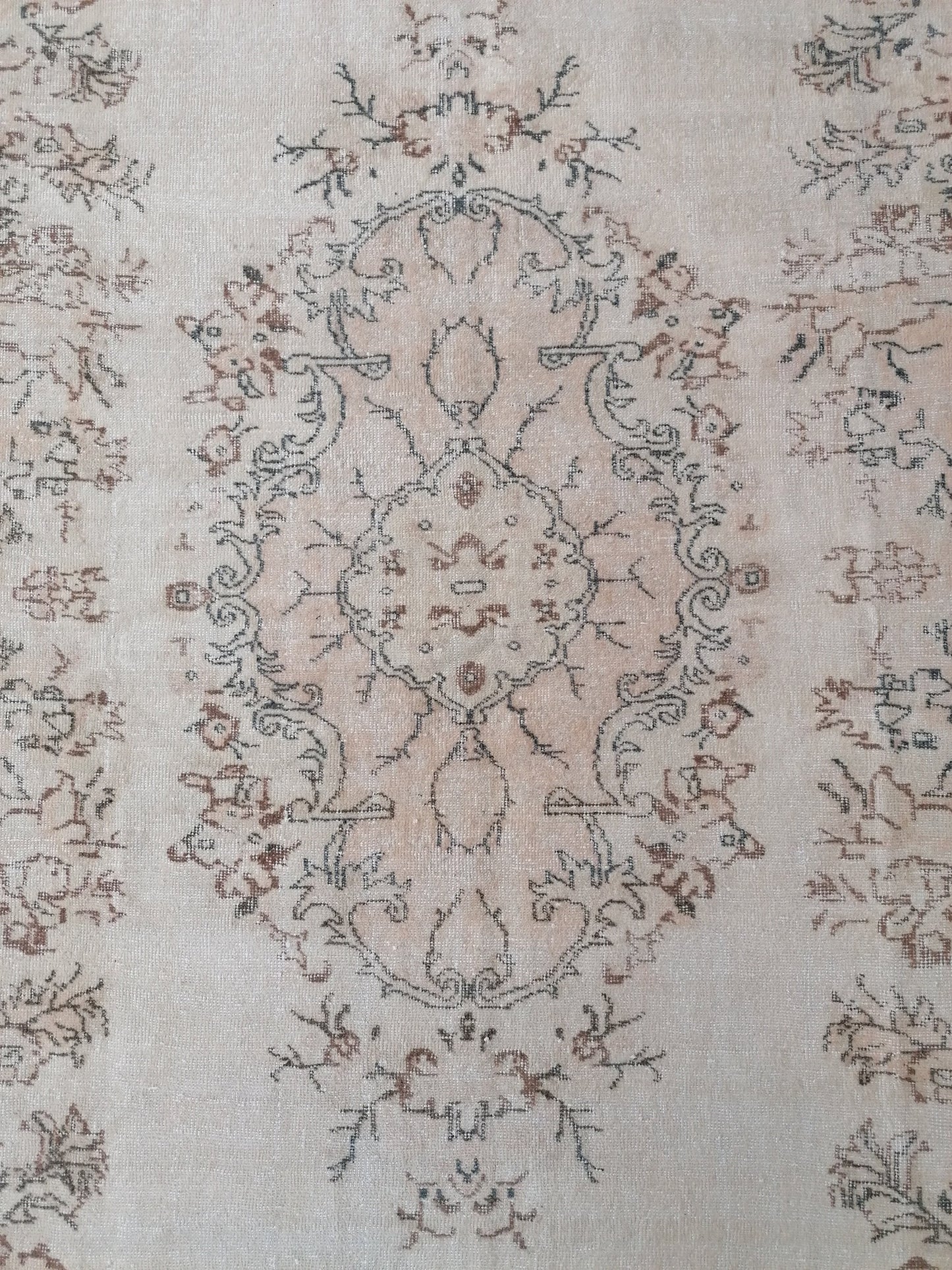 10.2 x 6.5 Oushak rug - large turkish oushak rug, vintage rug - vintage hand made rug, kitchen rug