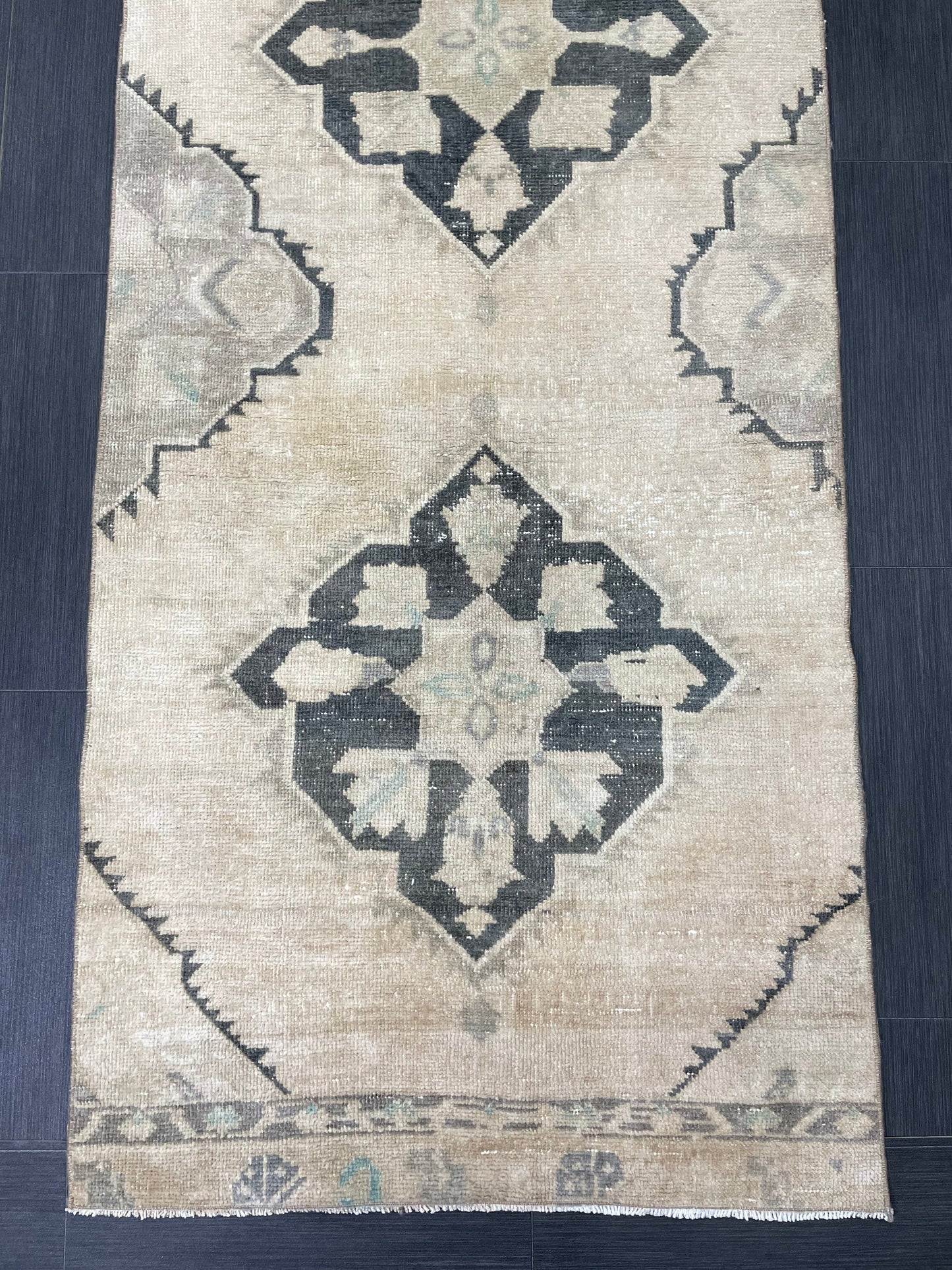 Oushak Runner 2.8 x 9.5 Rug Persian Runner Rug Wool Oushak Rug Antique Runner Rug Turkish Runner Rug Kitchen Runner Rug Hallway Runner Rug