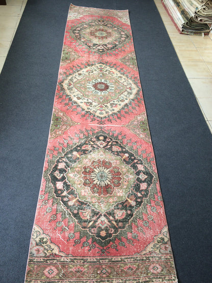 12 x 3  Oushak Runner Rug Turkish Runner Rug Vintage Runner Rug Hallway Runner Rug Kitchen Runner Rug Wool Runner Rug Wool Oushak Rugs