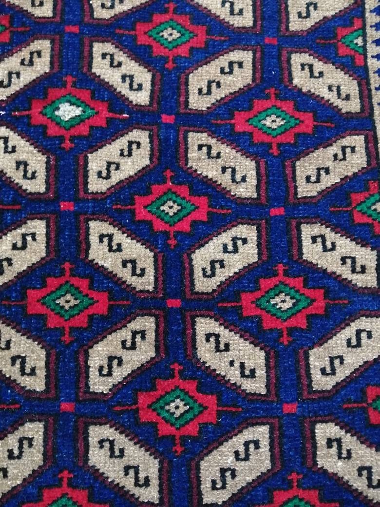 Twin Vintage Rug Mini Rug Navy Oushak Rug Small Area Rug Pair Turkish Rug Hand Made Rug A Pair Small Rug Twin Oriental Rug