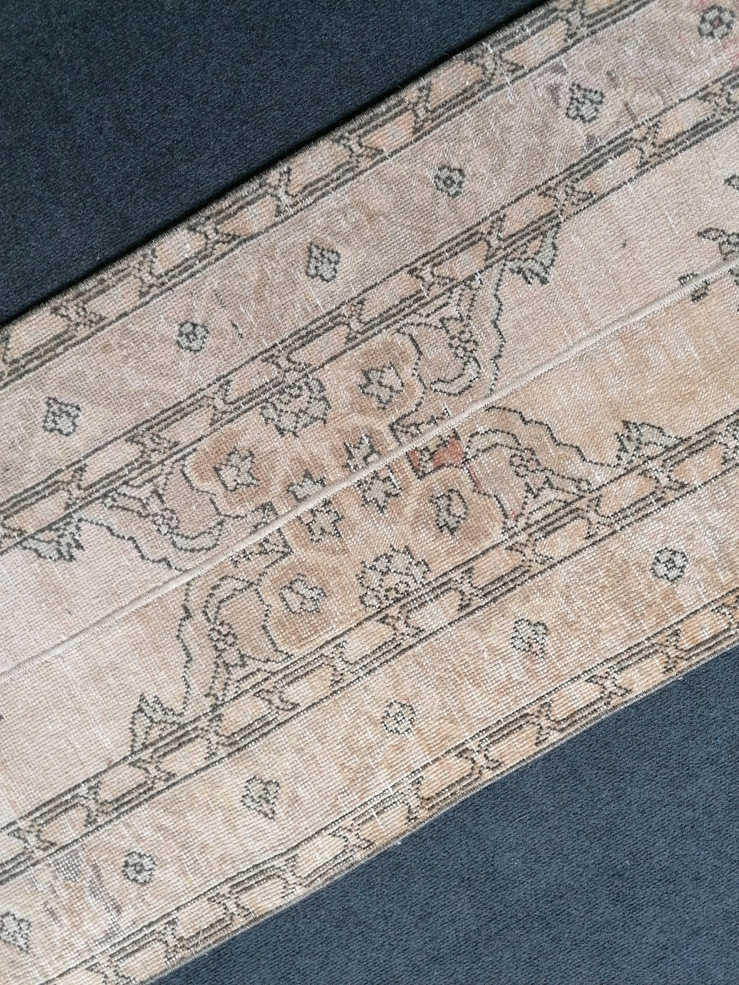 2 x 12.7 runner rug, patchwork runner rug, turkish runner rug, vintage runner rug,