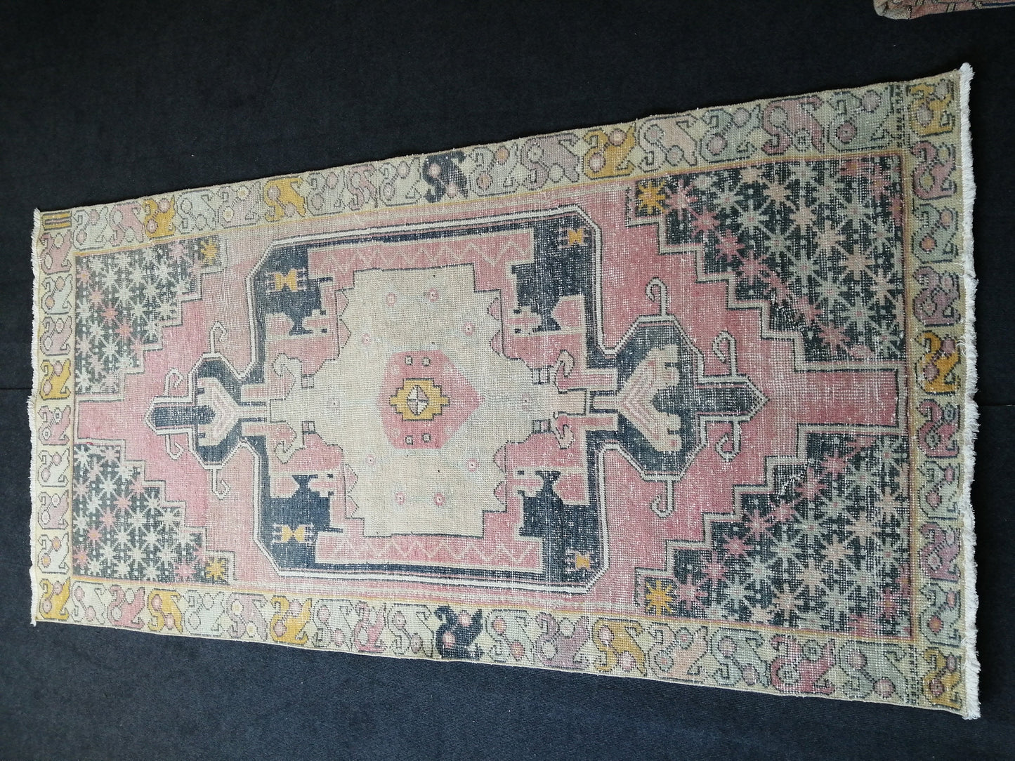 8.3 x 4 Turkish Rug, Oushak Rug, Oushak Rugs, Wool Oushak Rug, Oushak Runner Rugs, Runner Rug, Vintage Rug, Hand Made Rug