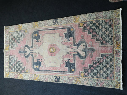 8.3 x 4 Turkish Rug, Oushak Rug, Oushak Rugs, Wool Oushak Rug, Oushak Runner Rugs, Runner Rug, Vintage Rug, Hand Made Rug