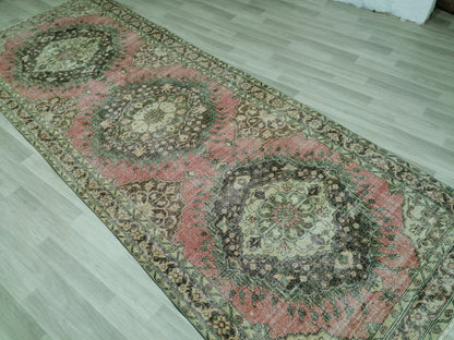 5 x 12.6 Oushak Runner Rug Turkish Runner Rug Vintage Runner Rug Hallway Runner Rug Kitchen Runner Rug Wool Runner Rug Wool Oushak Rug