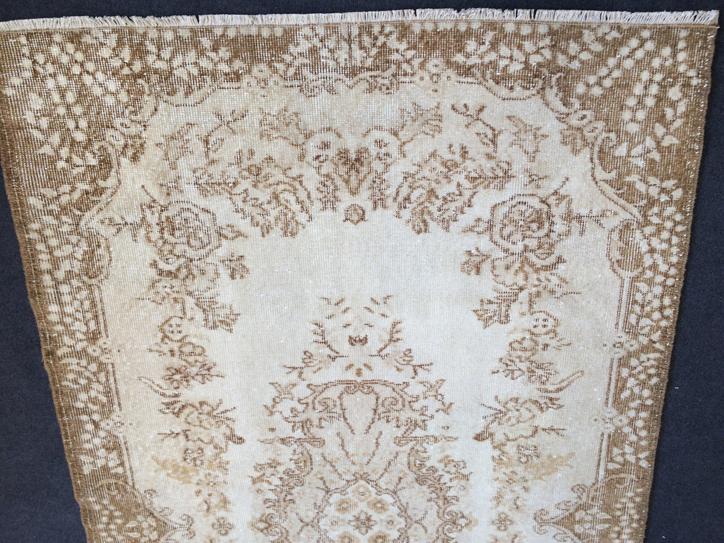 OUSHAK RUG TURKISH Oushak Rug Vintage Rug Vintage Runner Rug Wool Oushak Rug Hand Made Rugs Vintage Turkish Rug