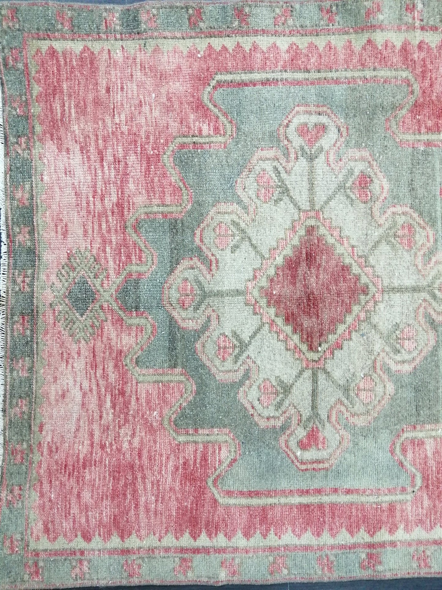 Oushak Runner Rug 3.6 x 10 Vintage Runner Rug Hallway Runner Rug Kitchen Runner Rug Wool Runner Rug Wool Oushak Rug Turkish Runner Rug