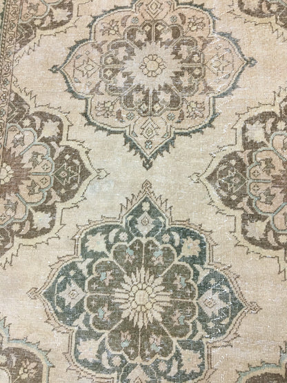 Vintage Runner Rug 4.8 x 14 Vintage Runner Hand Knotted TURKISH Runner Vintage Runner Distressed Vintage Persian Muted Runner Rug