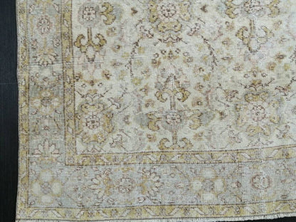 Vintage Rugs 9.2 x 5.3  TURKISH HAND MADE Rugs 10x6 Vintage Turkish Rugs Oushak Rug  Large Turkish Oushak Rug, Vintage Oushak Rug, Wool Rug