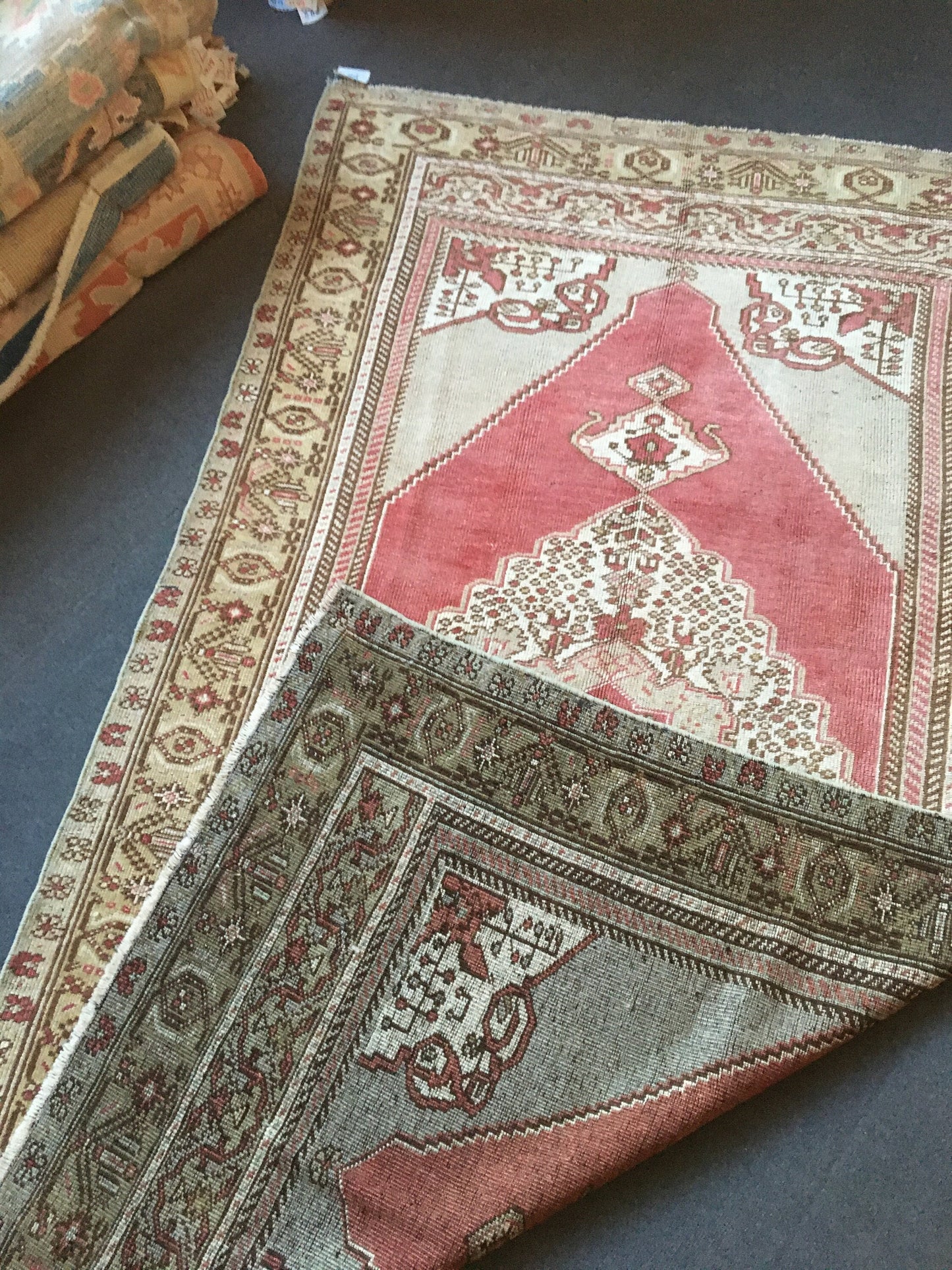 5x8 feet oversize turkish muted anatolian rug, handmade wool largest living room area rug, vintage big size red dining kitchen antique rugs