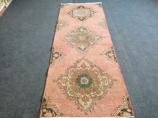 2.7 x 7 Oushak Runner Rug Turkish Runner Rug Vintage Runner Rug Hallway Runner Rug Kitchen Runner Rug Wool Runner Rug Wool Oushak Rug