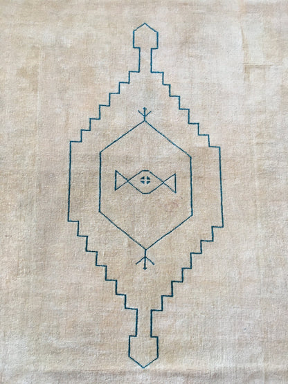 4x7 feet natural muted soft colors wool rug, large oushak bedroom rug, handmade wide living room floor rug, turkish office rug, bathroom rug