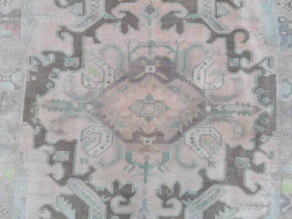 Oushak turkish rug 6x8'10 vintage anatolian rug,unique hand made bohemian rug