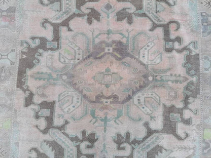 Oushak turkish rug 6x8'10 vintage anatolian rug,unique hand made bohemian rug