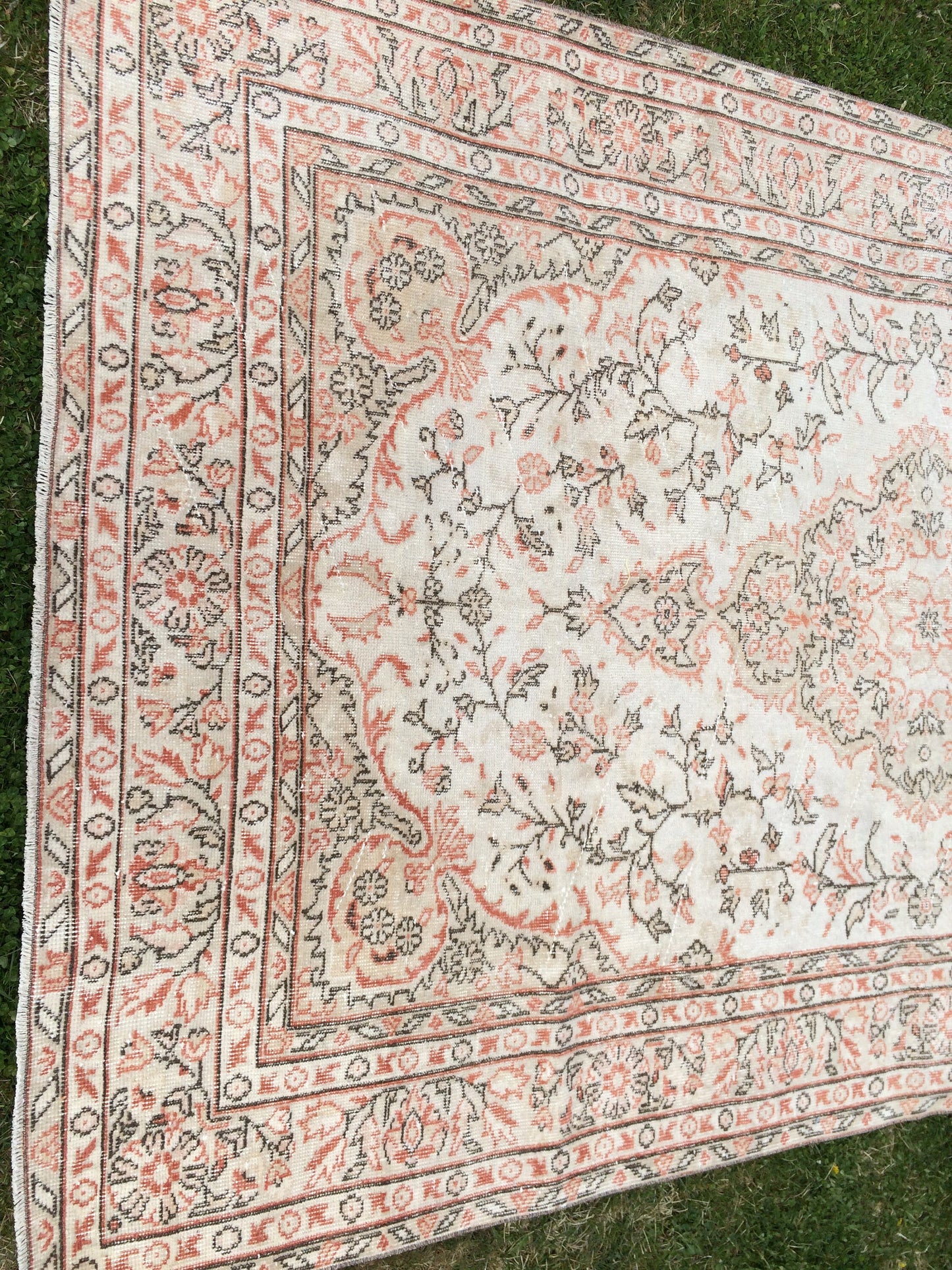 10 x 6 ft Vintage  RUGS LARGE Area RUG Turkish  Rugs Oushak Rugs Bohemian Rug Living Room Rug Oushak Runner Rug Hand Made Rugs