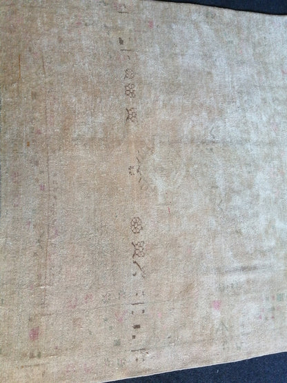 7.5 x 4.3 Muted Rugs, Hand Made Rug, Oushak Rug, Rustic Rug, Bohemian Rug, Rug Runner, Turkish Rug, Farmhouse Rug, Vintage Rug, Wool rug