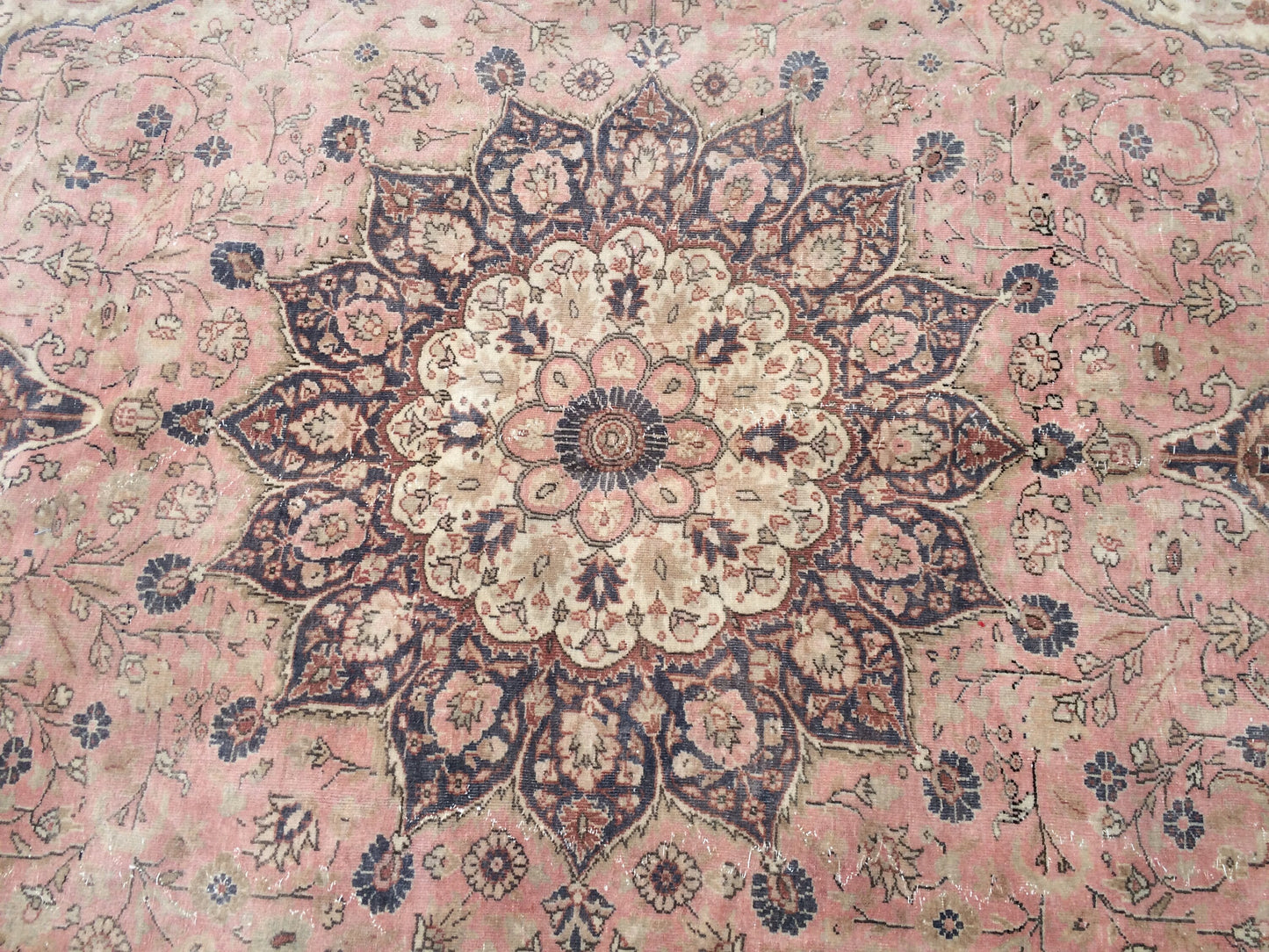 6.5 x 10 Persian RUG, Oriental Rug Large Area Rug, VINTAGE Rug, Turkish  Rug,Hand Knotted Rug Antique Rug Muted  Rug, 7x10 Light Pink Rug