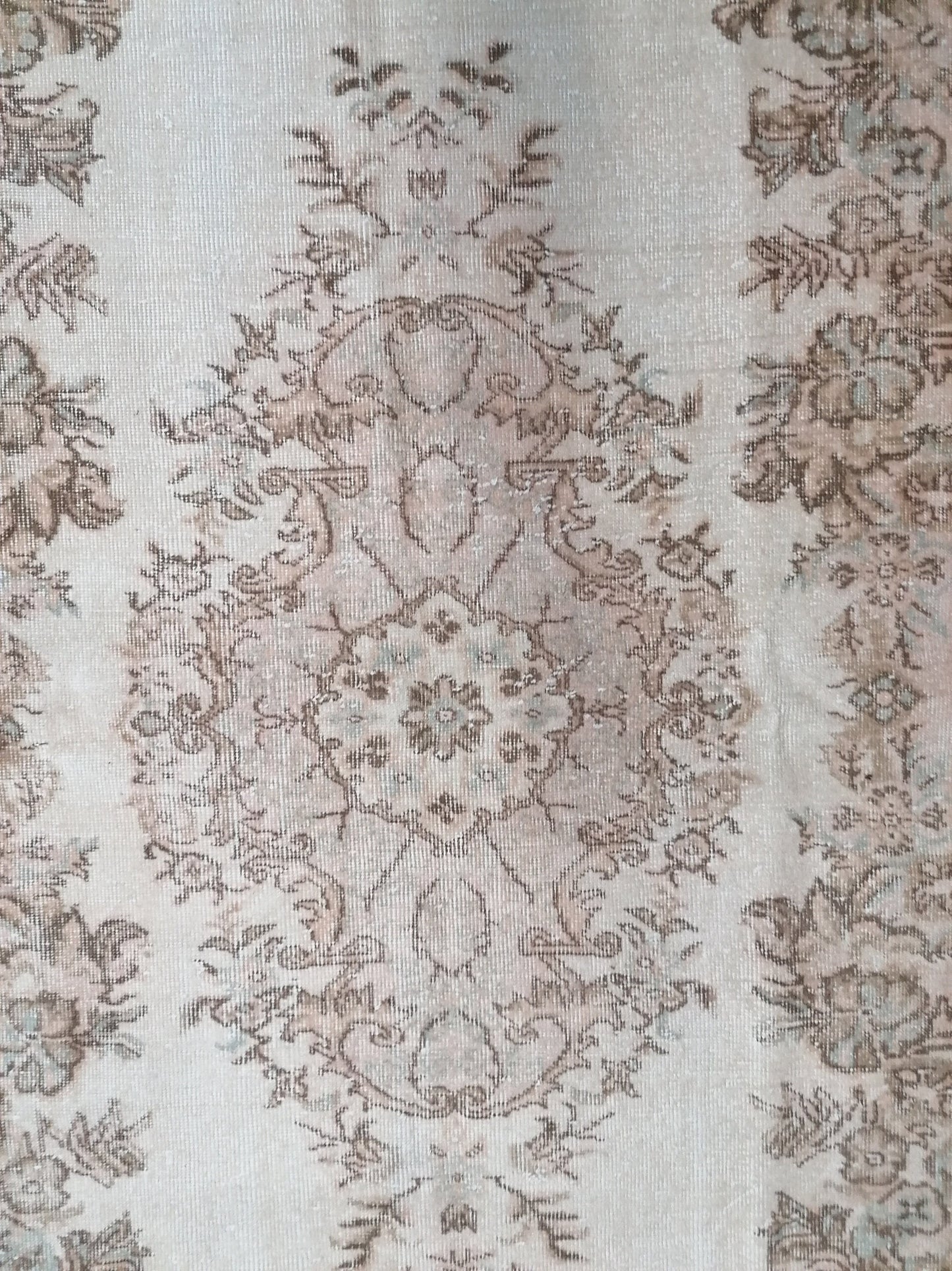 Muted oushak rug, large turkish oushak rug, pastel vintage rug, vintage oushak rug 9'5x5'10 feet unique hand made rug