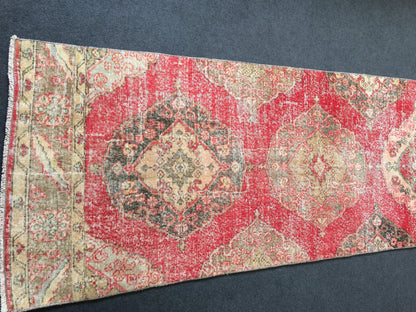 12 x 2.9 Vintage Runner Rug Oushak Runner Rug Turkish Runner Rug Hallway Runner Rug Kitchen Runner Rug Wool Runner Rug Wool Oushak Rug