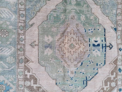 Turkish runner rug 4'9x12'8 runner rug,vintage oushak runner rug,kitchen runner rug,hallway runner rug,vintage runner rug