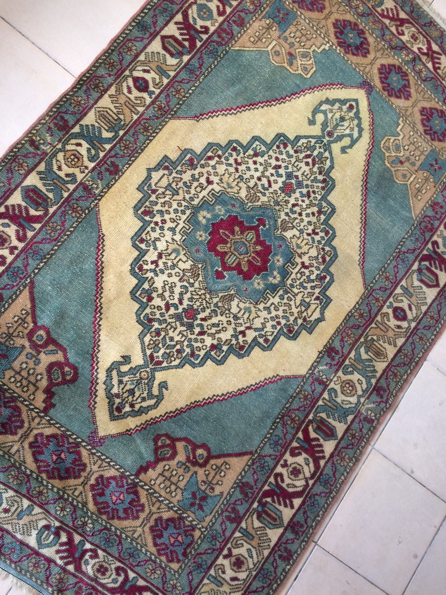 Turkish Rugs,  Oushak Rug, Hand Knotted Rug, Wool Persian Rug,Handmade Rug, Wool Turkish Rug, Vintage Farmhouse Rug, Vintage Rug, Floor Art