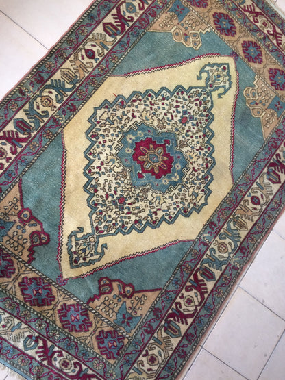 Turkish Rugs,  Oushak Rug, Hand Knotted Rug, Wool Persian Rug,Handmade Rug, Wool Turkish Rug, Vintage Farmhouse Rug, Vintage Rug, Floor Art