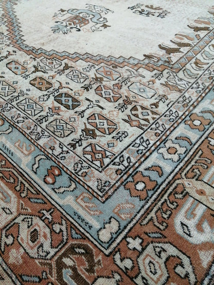 6.5 x 9.2 OUSHAK RUG TURKISH Oushak Rug Vintage Oushak Runner Rug Vintage Runner Rug Wool Oushak Rug Hand Made Rugs Vintage Turkish Rug