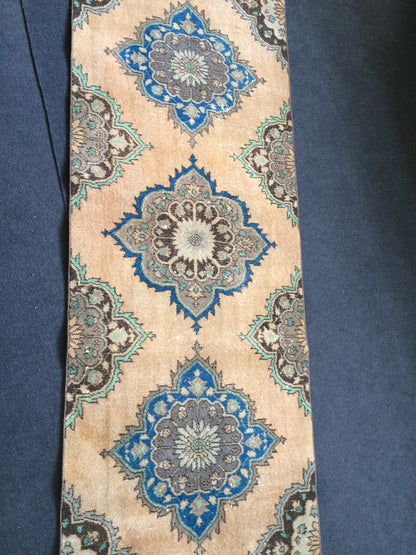 12.5 x 2.8 ft Oushak Runner Rug Turkish Runner Rug Vintage Runner Rug