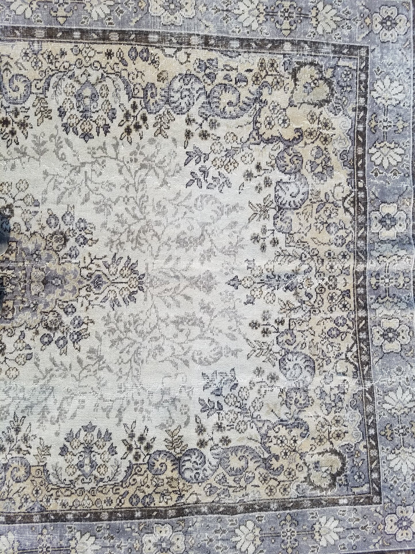 Latge vintage rug 10'4x6'10 knotted turkish rug,area rug