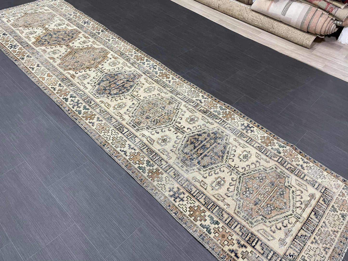 Vintage Persian Runner 2.8 x 11 Rug Antique Runner Rug Handmade Runner Staircase Runner Distressed Runner Wool Runner Rug Oriental Runner