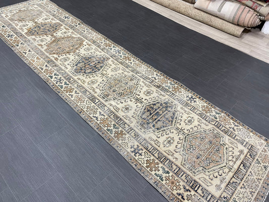 Vintage Persian Runner 2.8 x 11 Rug Antique Runner Rug Handmade Runner Staircase Runner Distressed Runner Wool Runner Rug Oriental Runner