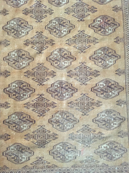 5x6 persian oversize area wool rug, oushak handmade lounge rug, distressed kitchen rug, bohemian living room rug, brown muted entryway rugs