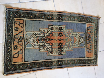 Vintage Turkish Oushak  Rug, Bohemian Rug, Living Room Rug,Oushak Rug,Hand Made Small Area Rug Wool Oushak Rug