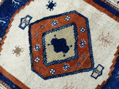 4.7 X 3.7 OUSHAK RUG TURKISH Oushak Rug Vintage Oushak Runner Rug Vintage Runner Rug Wool Oushak Rug Hand Made Rugs Vintage Turkish Rug